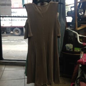 ladies beige dress